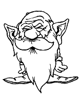 coloriage gnome barbu